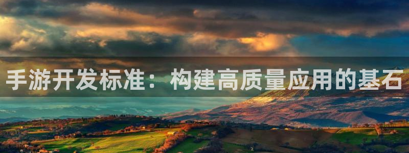 恩佐娱乐平台正规吗可靠吗：手游开发标准：构建高质量应用的基石
